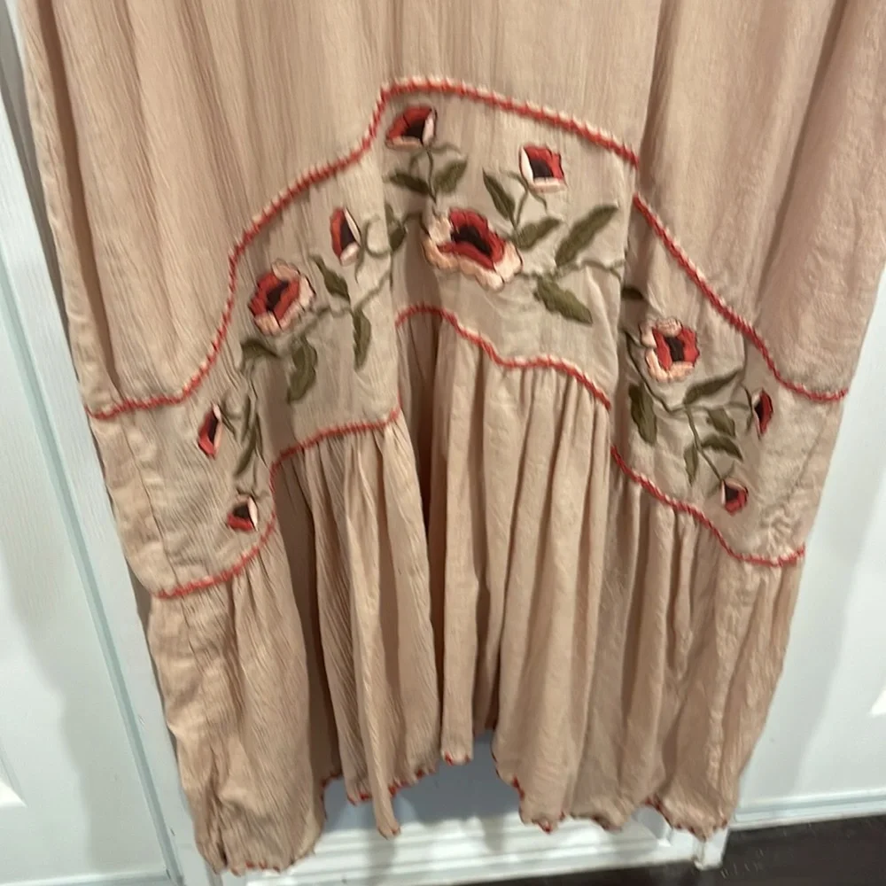 Chasing Unicorns Blush Pink Embroidered Maxi Dress - Picture 6 of 7